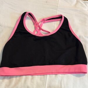 Chic Black and Pink Women's Bra